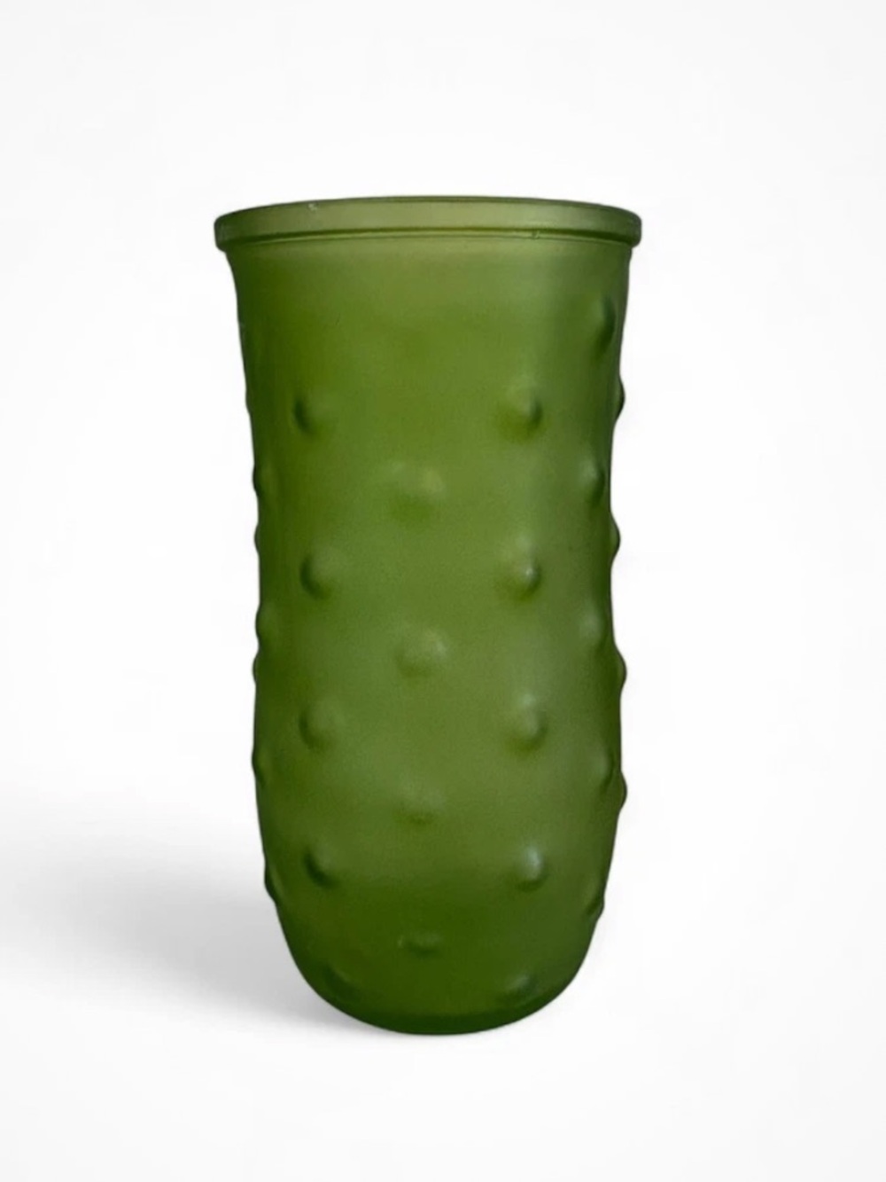 Green Textured Glass Vase - Home Accents